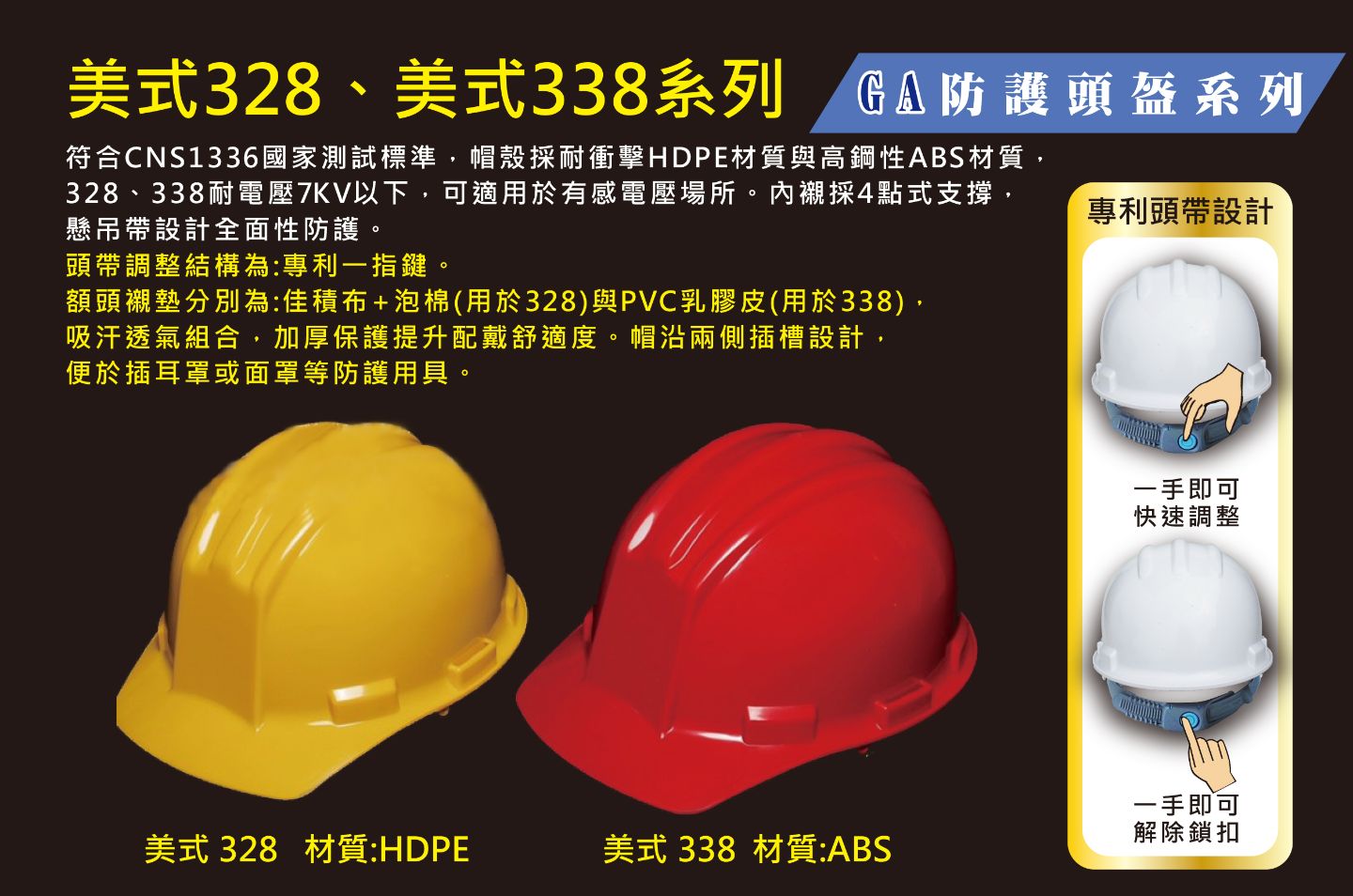 美式山型帽328、338系列防護頭盔/工程安全帽/工地帽 美式山型帽328、338系列防護頭盔/工程安全帽/工地帽