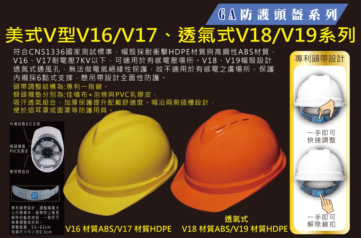 V型透氣式V18系列防護頭盔/工程安全帽/工地帽 V型透氣式V18系列防護頭盔/工程安全帽/工地帽